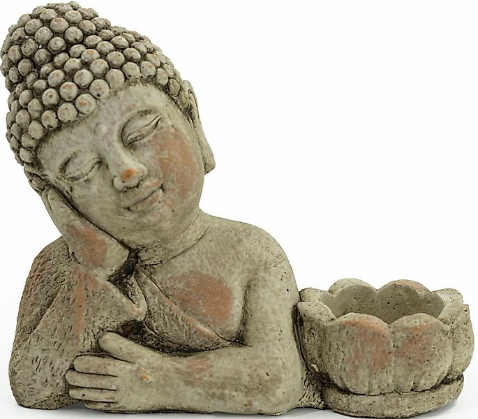 NOOR LIVING Kerzenhalter "Buddha", (1 St.), aus Zement günstig online kaufen