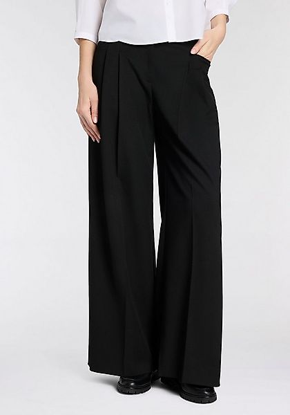 BOSS ORANGE Bundfaltenhose Takora Premium Damenmode weit geschnitten, mit v günstig online kaufen