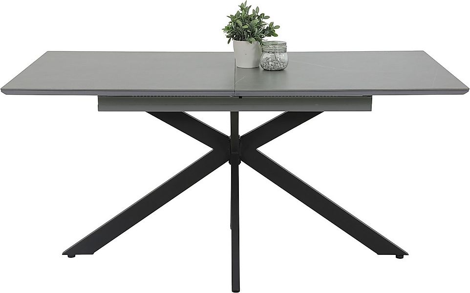 HELA Esstisch CHIARA Ausziehtisch 160 - 200 cm mit pflegeleichter Steinober günstig online kaufen