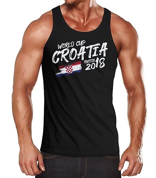 MoonWorks Tanktop Herren Tanktop Kroatien Croatia Hrvatska Fußball WM Weltm günstig online kaufen