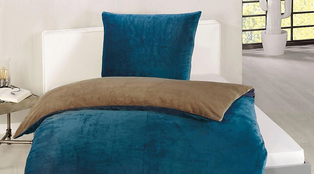 Gözze Wendebettwäsche "Superflausch in Gr. 135x200 oder 155x220 cm" 2 Stk. günstig online kaufen