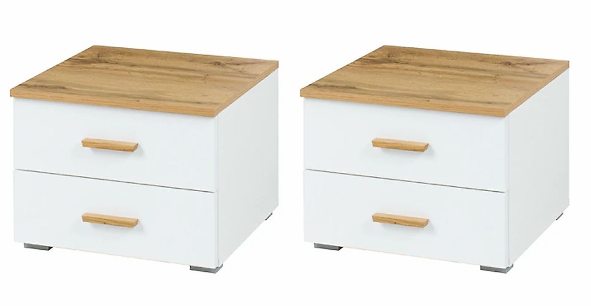 Home affaire Nachttisch "Nachttische Fabella (2 Stücke), BxTxH 46,4x40,8x35 günstig online kaufen
