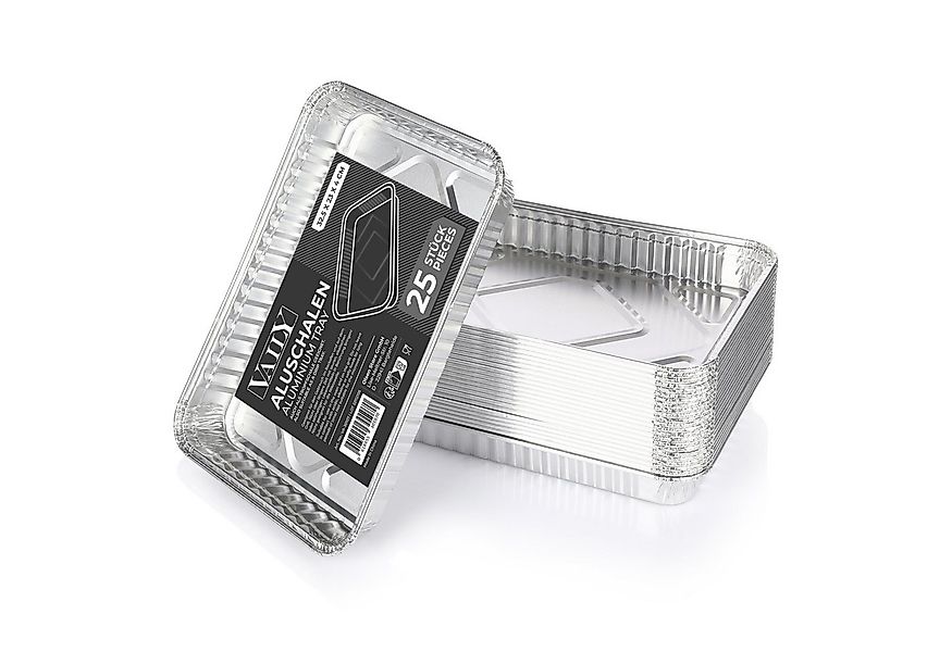 Vaily Tropfschale Alu Grillschalen Groß - Fettauffangschale - 32,5 x 23 cm, günstig online kaufen