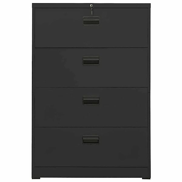 Aktenschrank Anthrazit 90x46x134 Cm Stahl günstig online kaufen