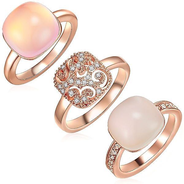 Lulu & Jane Fingerring roségold, Metall-Legierung günstig online kaufen
