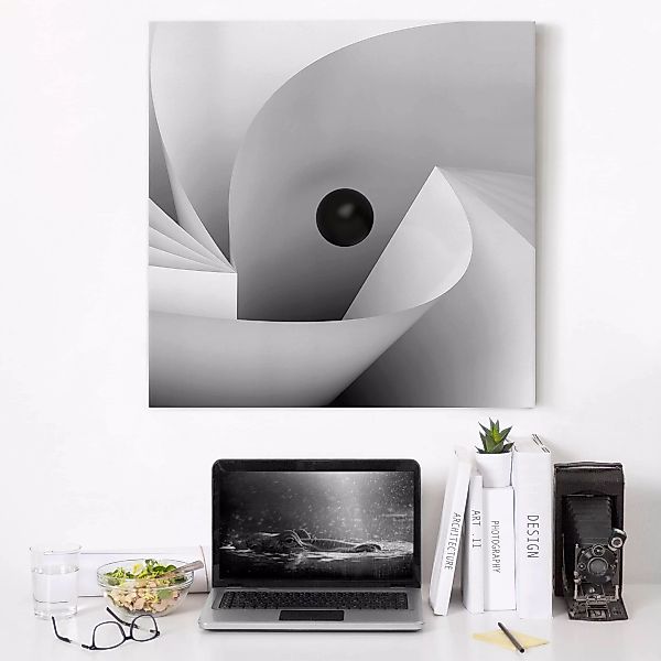 Leinwandbild - Quadrat Big Eye günstig online kaufen