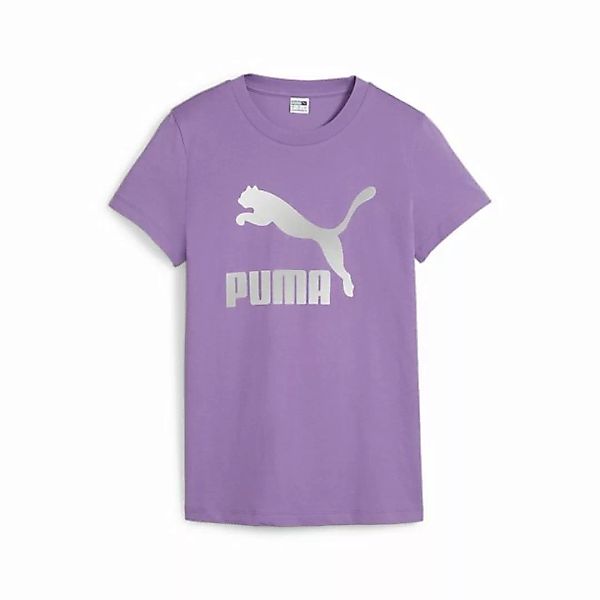 PUMA T-Shirt CLASSICS Shiny Logo T-Shirt Damen günstig online kaufen