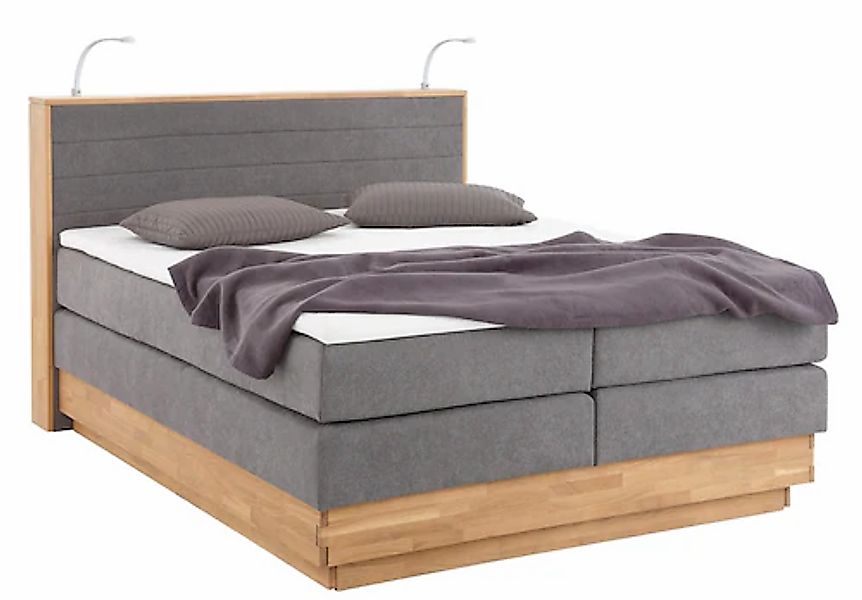 Home affaire Boxspringbett »Cavan«, Eiche, inkl. Bettkasten & Topper, versc günstig online kaufen