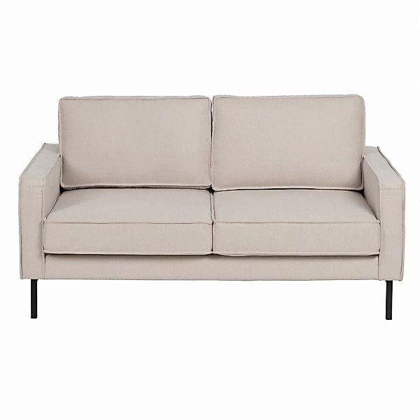 Sofa 163 X 87 X 90 Cm Synthetische Stoffe Beige Metall günstig online kaufen