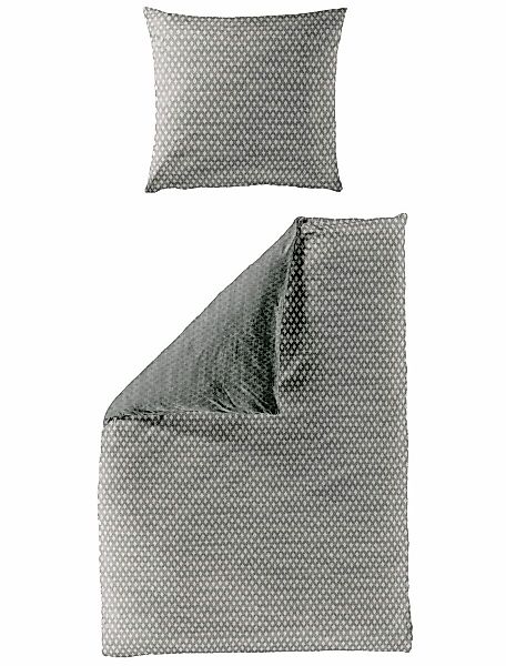 JACK Wendebettwäsche 135x200cm, Raute Rauten Grau günstig online kaufen