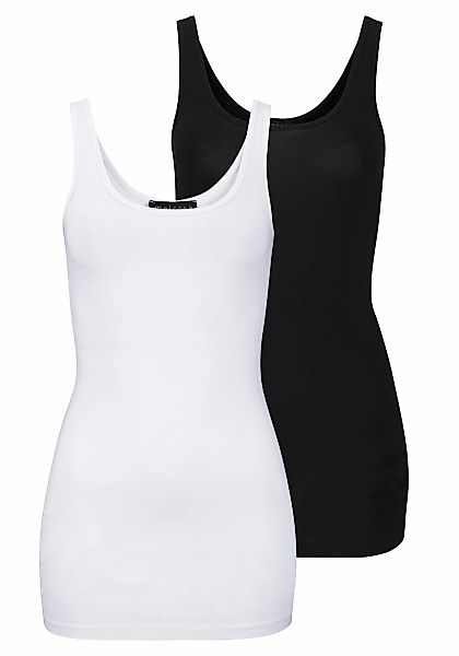 Melrose Longtop Packung, 2 Stk. mit dezentem Glitzer-Logo am Rücken günstig online kaufen