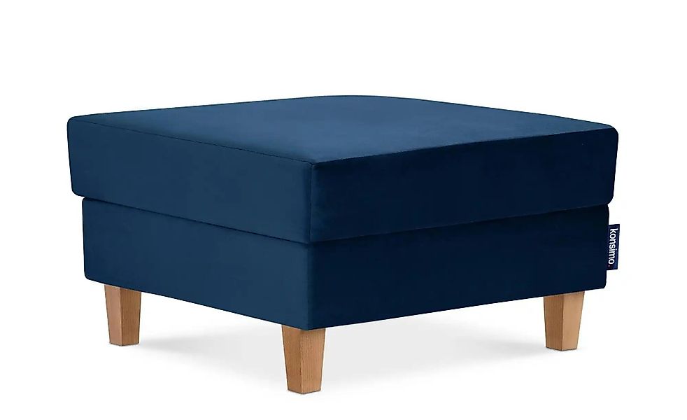 KONSIMO Hocker  Eriso ¦ blau ¦ Maße (cm): B: 71 H: 43 Polstermöbel > Hocker günstig online kaufen