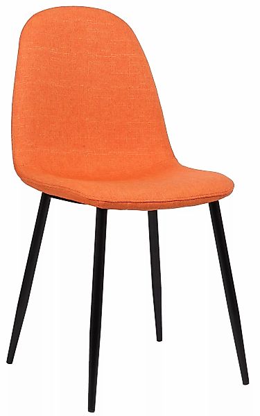 Esszimmerstuhl Napier Stoff Orange günstig online kaufen