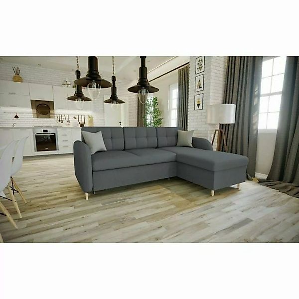 JVmoebel Sofa Design Ecksofa Sofa Bettfunktion Couch Polster Sitz Ecksofa, günstig online kaufen