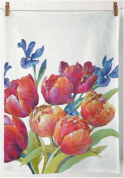 Ambiente® Geschirrtuch Tulips of joy, (2-tlg., günstig online kaufen