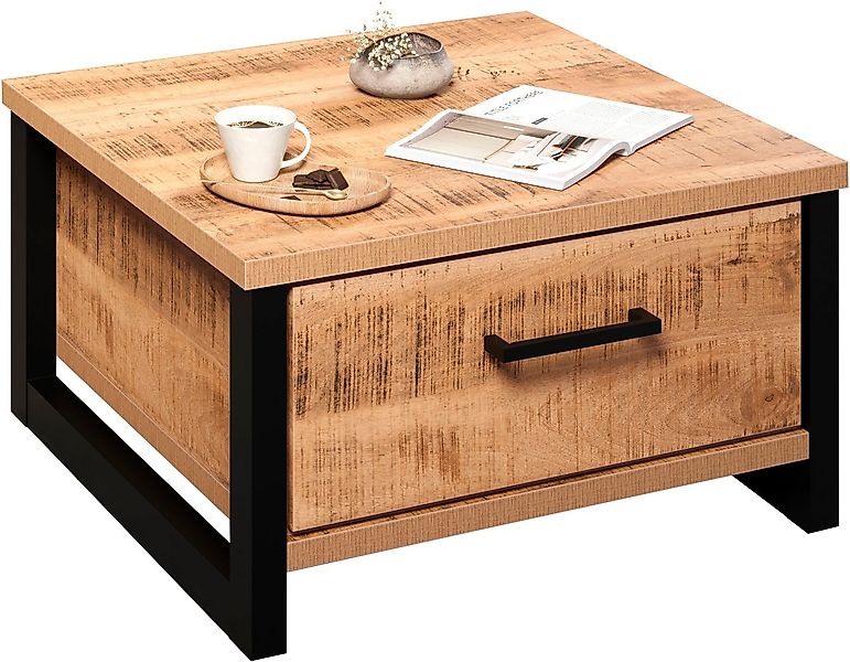 Home affaire Couchtisch Elda (1-St), Couchtisch mit 2 Vollauszug Schubladen günstig online kaufen