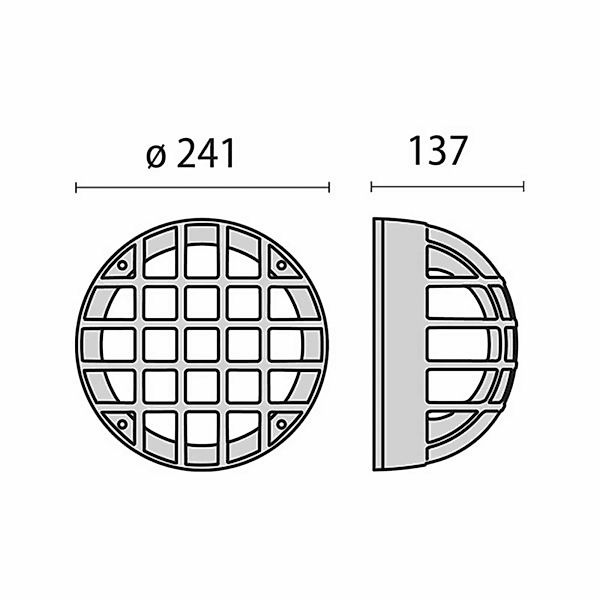 Außenwandleuchte Eko+21/G, E27, metallic anthrazit günstig online kaufen