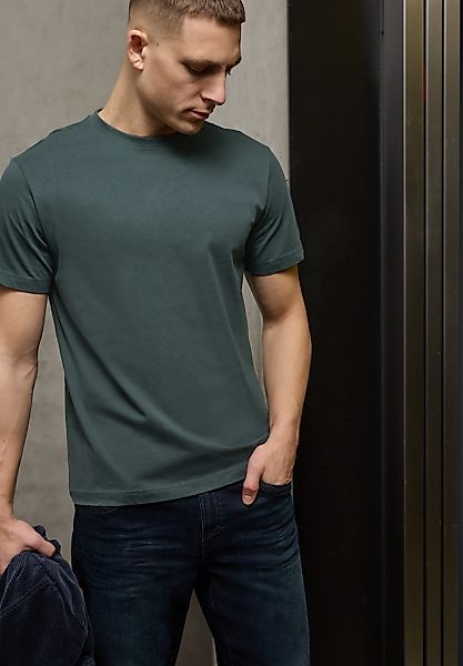 STREET ONE MEN T-Shirt aus reiner Baumwolle günstig online kaufen