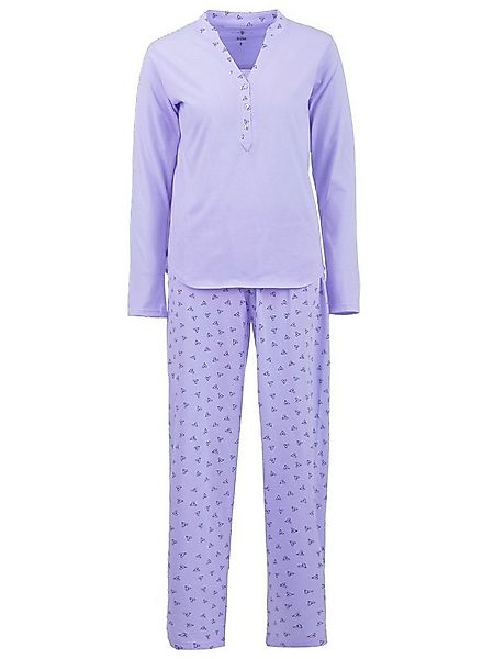zeitlos Schlafanzug Pyjama Set Langarm - Ginko Herz günstig online kaufen