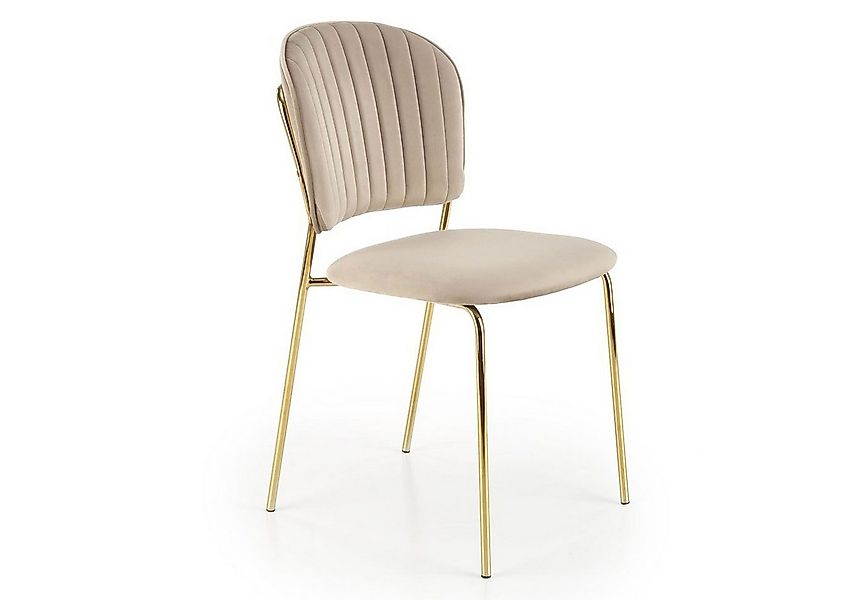 Lookway Polsterstuhl GLORIA mit goldfarbenen Beinen günstig online kaufen