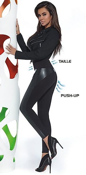 Bas Bleu Shapingleggings teilw. Lederoptik formend günstig online kaufen