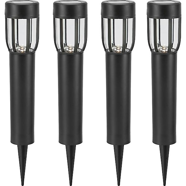 Solar-LED-Leuchte Comaro 4er-Set Ø 7 cm x 40 cm günstig online kaufen