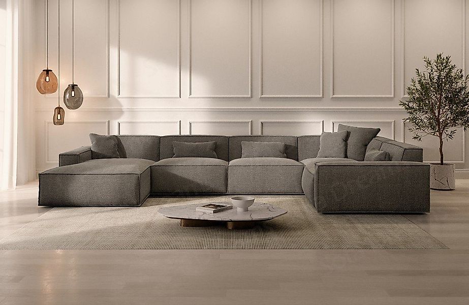 Sofa Dreams Wohnlandschaft Sofa Strukturstoff Polstersofa günstig online kaufen