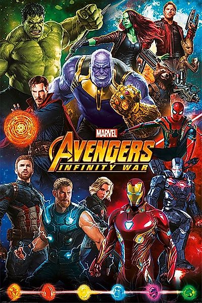 PYRAMID Poster Avengers Infinity War Poster Helden 61 x 91,5 cm günstig online kaufen