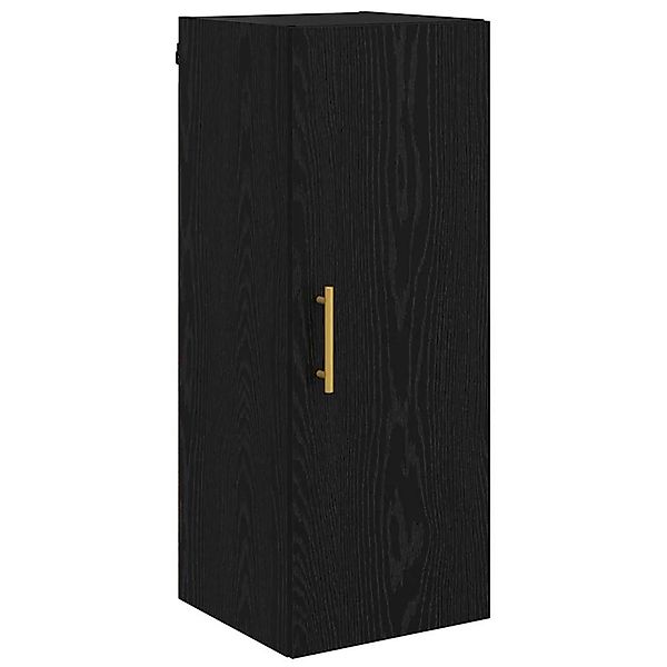 vidaXL Wandschrank Schwarz Eichen-Optik 34,5 x 34 x 90 cm 882606 günstig online kaufen