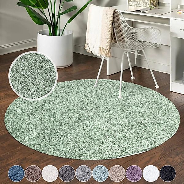 Carpet City Hochflor-Teppich "City Shaggy" rund 30 mm Höhe Teppich Langflor günstig online kaufen