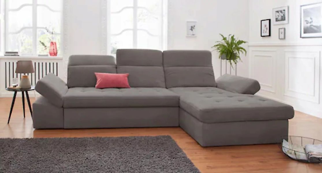 sit&more Ecksofa "Stardust L-Form", wahlweise mit Bettfunktion und Bettkast günstig online kaufen