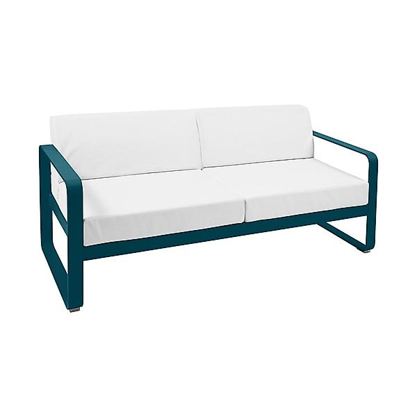 Bellevie Lounge-Sofa 2-Sitzer 21 Acapulcoblau 81 Grauweiß günstig online kaufen