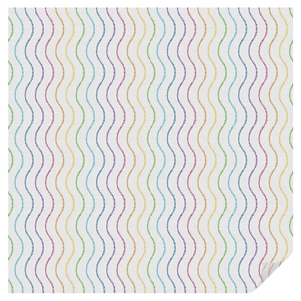 Tulup Fensterfolie Regenbogenlinien Sichtschutzfolie Fenster 100x100 cm Wei günstig online kaufen