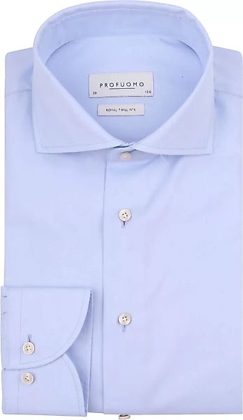 Profuomo Hadleighs Royal Twill Hemd No6 Blau - Größe 42 günstig online kaufen