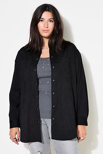 Studio Untold Hemdbluse Cord-Hemd oversized Hemdkragen günstig online kaufen
