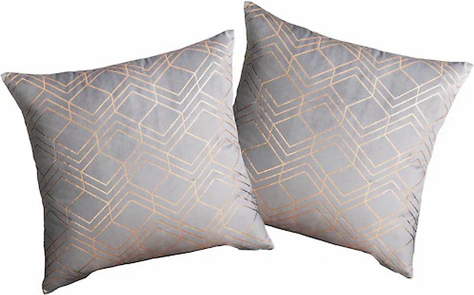 my home Dekokissen Velvet Foil, Kissenhüllen, günstig online kaufen