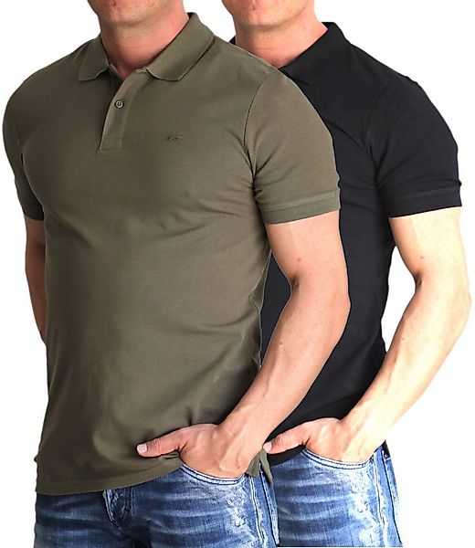 Jack & Jones Poloshirt (Set) Basic Shirt Unifarben im Doppelpack günstig online kaufen