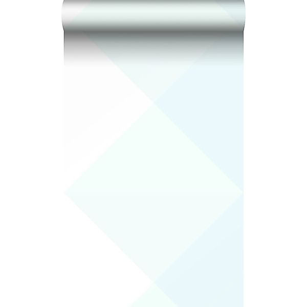 Origin Luxury Wallcoverings Tapete Große Dreiecke Weiß Und Pastell Mintgrün günstig online kaufen