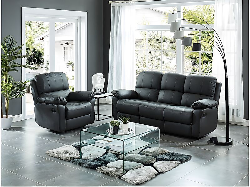 Couchtisch quadratisch - Glas - STILEOS günstig online kaufen