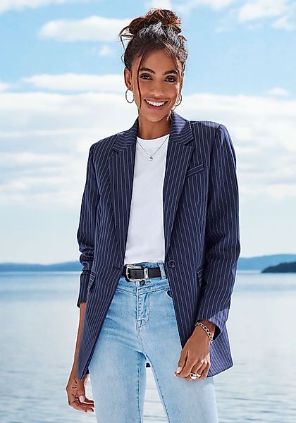 LASCANA Jackenblazer, mit Nadelstreifen günstig online kaufen