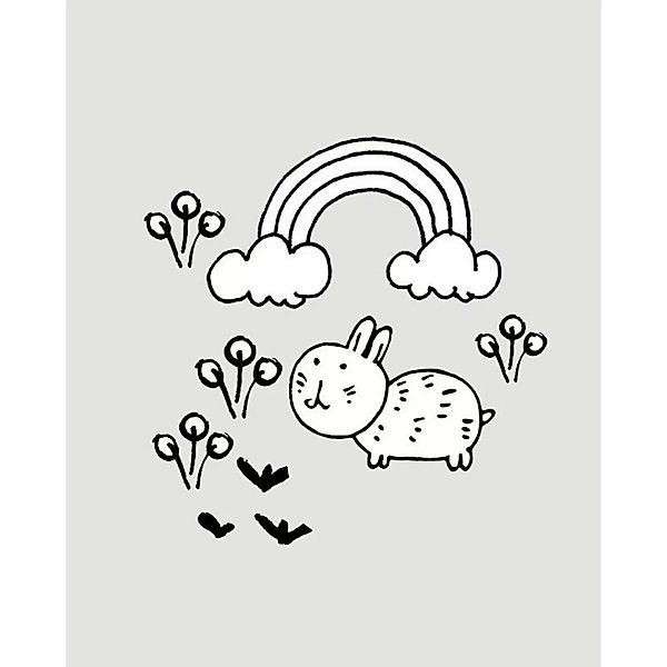 Komar Wandbild Scribble Bunny günstig online kaufen