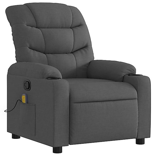 vidaXL Sessel Massagesessel Dunkelgrau Stoff (1-St) günstig online kaufen
