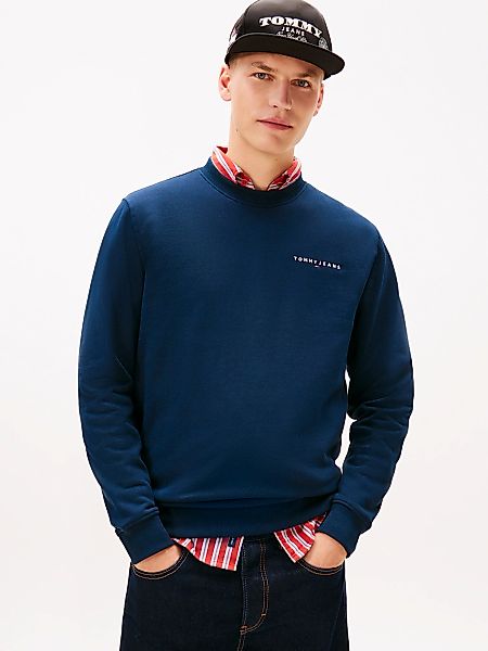 Tommy Jeans Sweatshirt "TJM REG LINEAR CREW EXT", mit Logostickerei günstig online kaufen