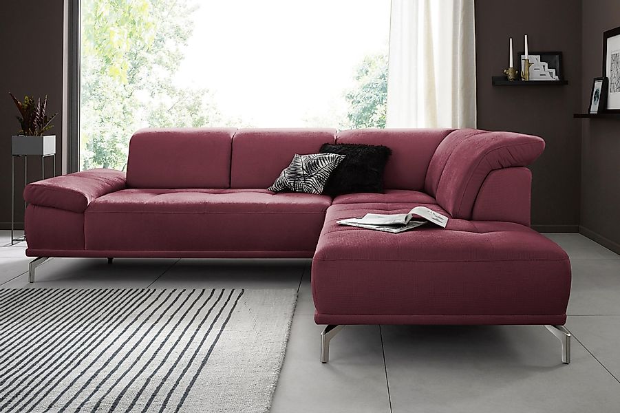 Places of Style Ecksofa Caluna, Inkl.Sitztiefenverstellung, günstig online kaufen