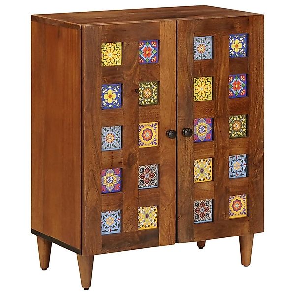 vidaXL Sideboard Walnuss 60 x 33 x 75 cm Massivholz Mango 4018226 günstig online kaufen