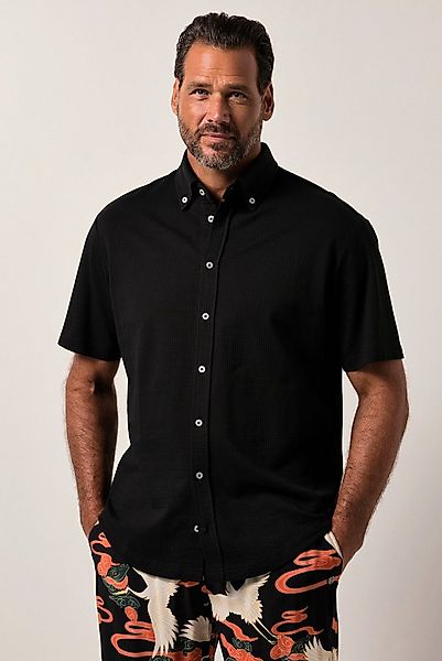 JP1880 Kurzarmhemd Seersucker-Hemd Jersey-Qualität Halbarm Modern Fit günstig online kaufen