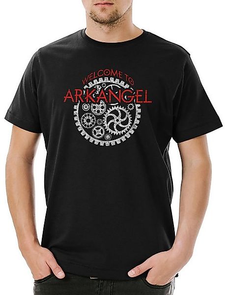 Urban Backwoods Print-Shirt Urban Backwoods Welcome To Arkangel Herren T-Sh günstig online kaufen
