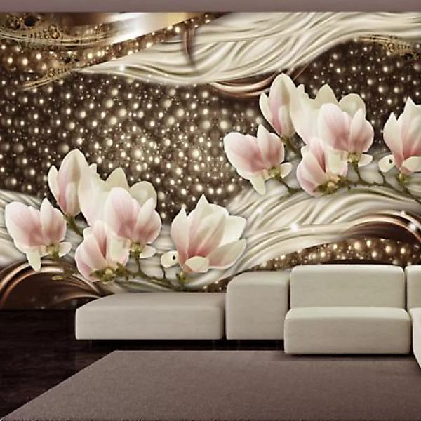 artgeist Fototapete Pearls and Magnolias rosa-kombi Gr. 100 x 70 günstig online kaufen