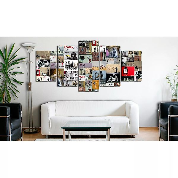 home24 Wandbild Art of Collage Bansky IV günstig online kaufen