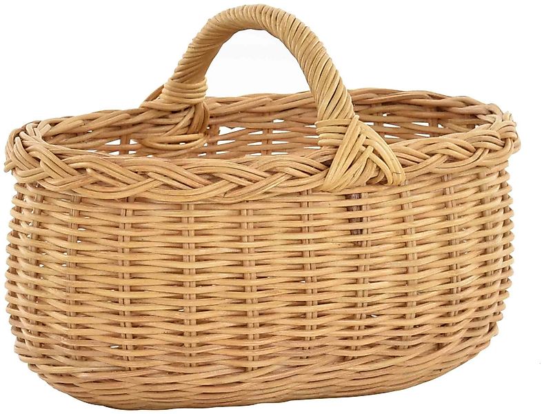 Krines Home Flechtkorb Autokorb Einkaufskorb Natur günstig online kaufen